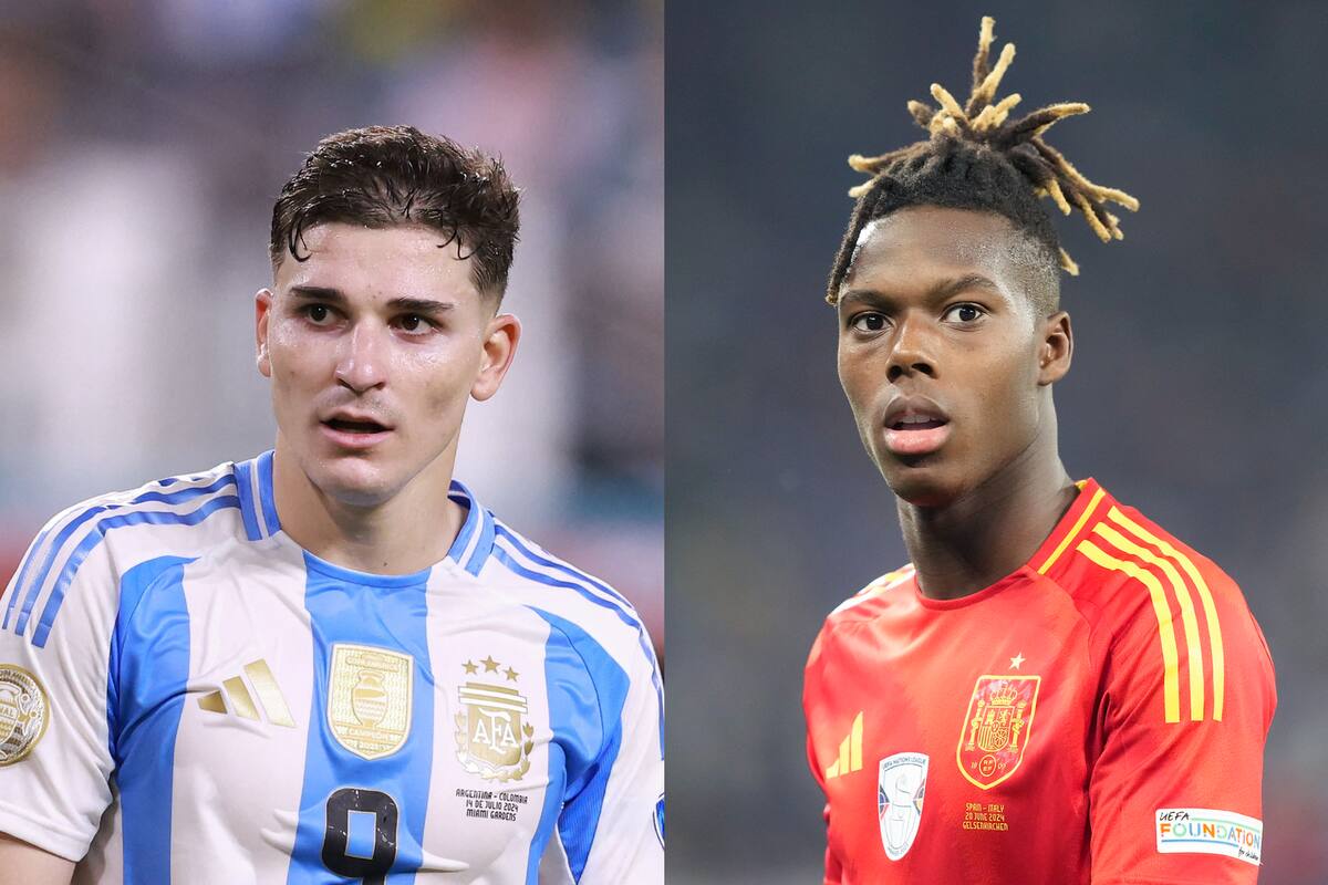 Julián Álvarez y Nico Williams son figuras de sus selecciones; de no mediar sorpresas, ambos disputarían la Finalissima