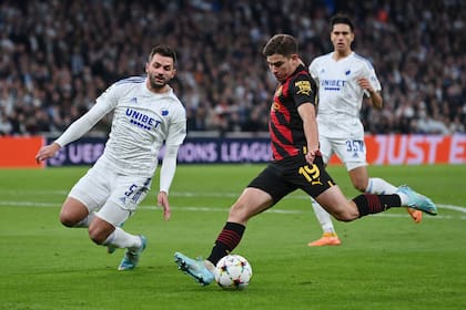 Julián Álvarez ya sabe lo que es anotarle un gol a Copenhague: lo hizo en la etapa de grupos de la Champions League 2022-23