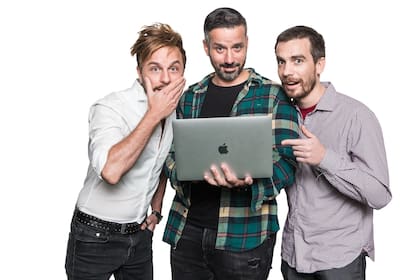 Julián Avila, Marcos Amadeo y Ezequiel Escudero, fundadores de Asombro Extremo.