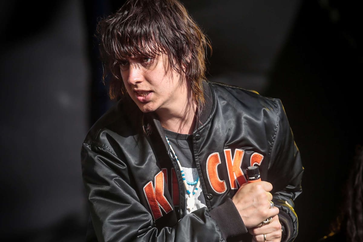Julian Casablancas, líder de The Strokes. Fotografía de Fernando Dvoskin.