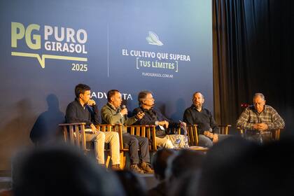 Julián Siri, Jonatan Damiani, Ricardo Bindi, Federico Morla y Ricardo Martínez Peck en Puro Girasol