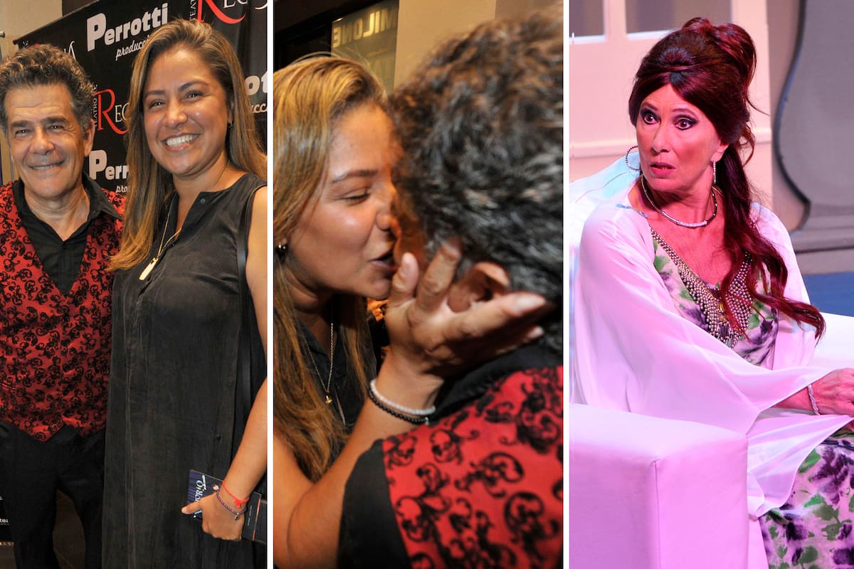 Julian Weich volvió al teatro y su novia lo felicito y Luisa Kuliok es una "bruja" más