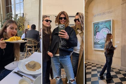 Juliana Awada fue la encargada de mostrar detalles del viaje familiar a Francia