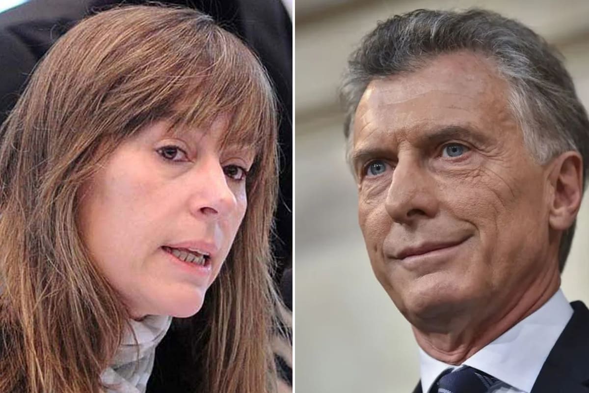 Juliana Di Tulio y Mauricio Macri