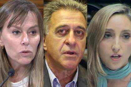 Juliana Di Tullio, Néstor Pitrola y Julia Strada