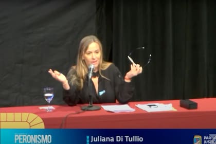 Juliana Di Tullio, una de las primeras oradoras del encuentro