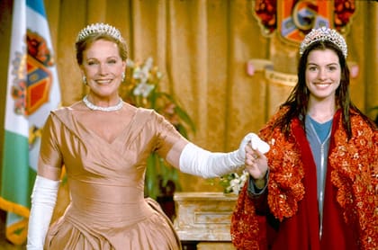 Julie Andrews en El diario de la princesa con Anne Hathaway