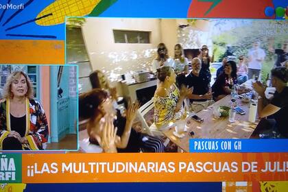 Julieta contó que estaba festejando la Pascua con su familia