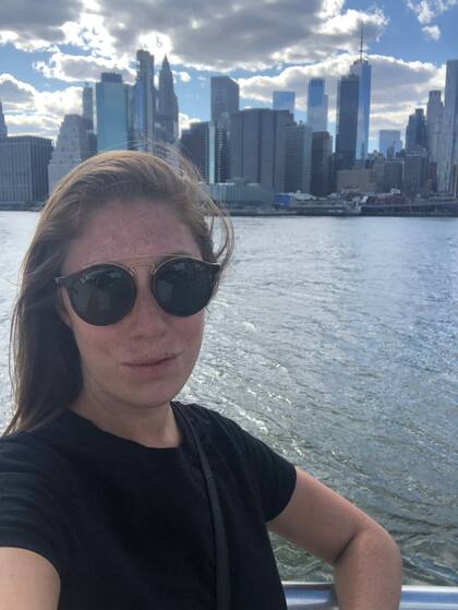 Julieta Dapero es abogada y vive en Nueva York desde hace tres años