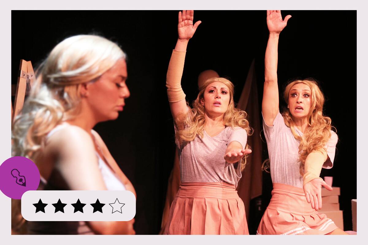 Julieta Petrucchi, Mercedes Quinteros y Victoria Hladilo, en Cartón pintado