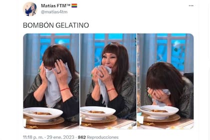 Julieta Poggio confundió la frase "bombón bien latino" con "bombón gelatino" de la canción de Los Palmeras y generó todo tipo de reacciones en redes