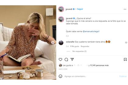 Julieta Prandi compartió un íntimo momento (Foto Instagram: @jprandi)