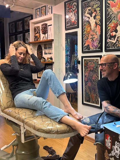 Julieta Prandi no mostró el tatuaje que se hizo