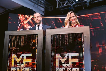 Julieta Prandi y Nacho Girón, los conductores de la ceremonia