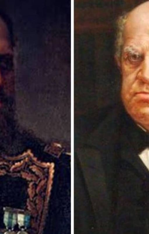 Julio Argentino Roca y Domingo Faustino Sarmiento, dos figuras centrales en la historia argentina