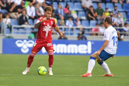 Julio Buffarini convirtió un tanto en la victoria de Cartagena sobre Tenerife