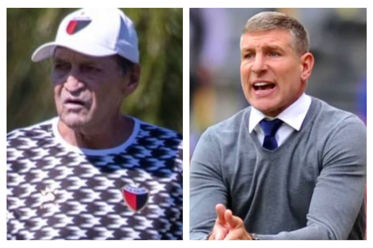 Julio César Falcioni y Martín Palermo