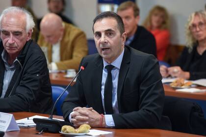 Julio Cordero, cuando fue a la comisión en Diputados a defender la reforma laboral de Milei en representación de la UIA