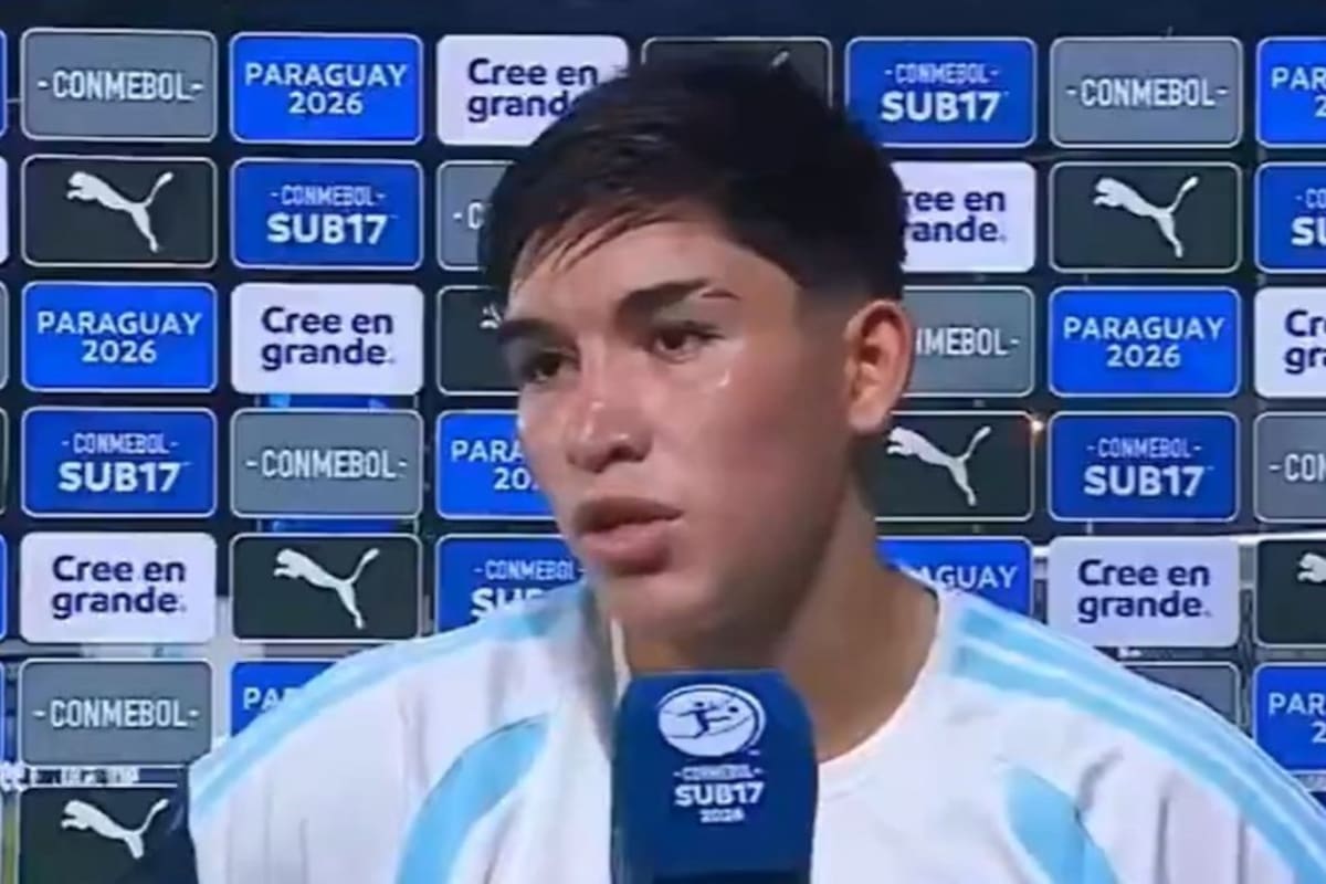 Julio Coria cometió un exabrupto después de la durísima derrota de Argentina ante Colombia en el Sudamericano Sub 17