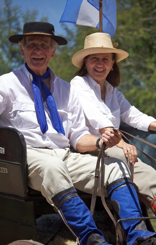 Julio Dreher y Maita González Sampaio. Llevan 33 años juntos.
