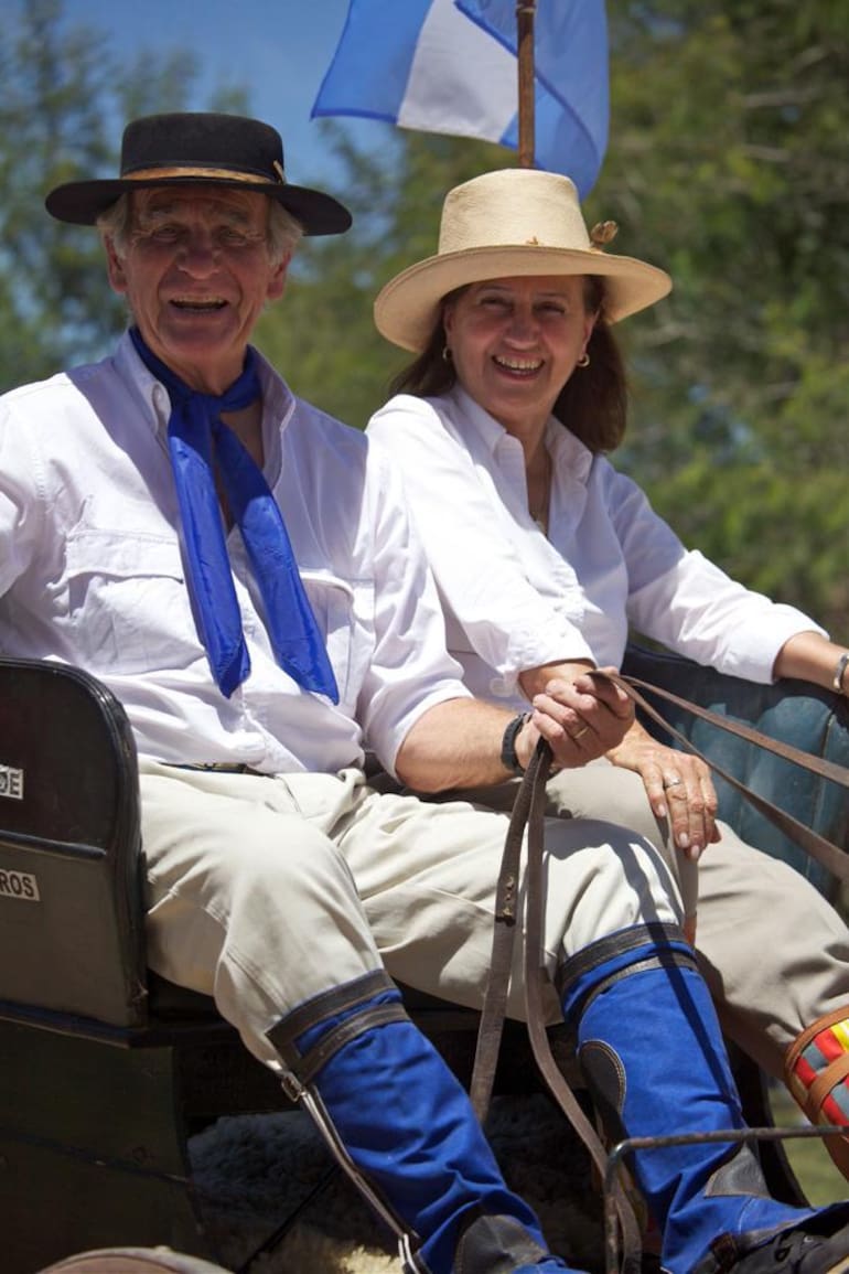 Julio Dreher y Maita González Sampaio. Llevan 33 años juntos.