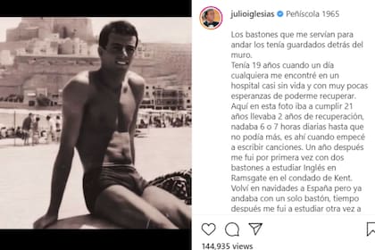 Julio Iglesias habló sobre su salud en las redes sociales para tratar de llevar calma a sus fanáticos