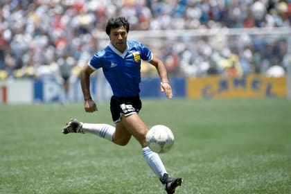 Julio Olarticoechea en el partido contra Inglaterra