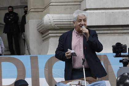 Julio Piumato encabezará hoy una nueva protesta en el Palacio de Tribunales