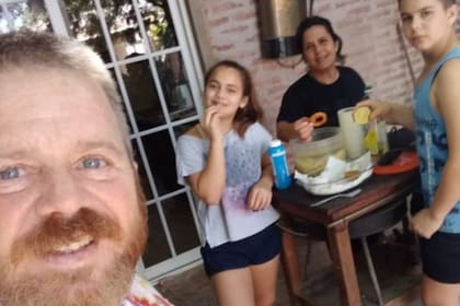 Julio Zanuttini y su familia