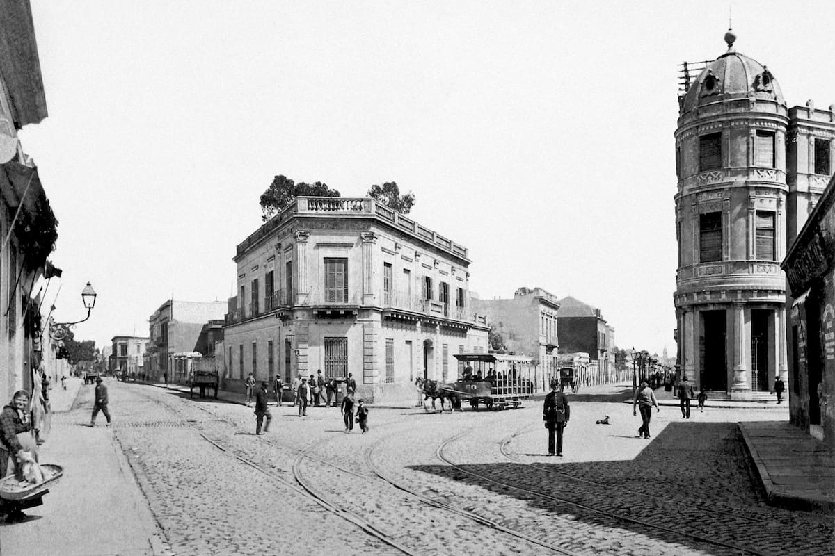 Juncal y Libertad hacia 1895: esquina emblemática de Buenos Aires