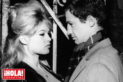Junto a Brigitte Bardot durante el rodaje de La verdad, en 1960. Según la leyenda, fueron algo más que compañeros de trabajo.
