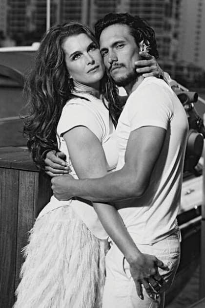 Junto a Brooke Shields para la tercera campaña que hizo bajo las órdenes de Bruce Weber.