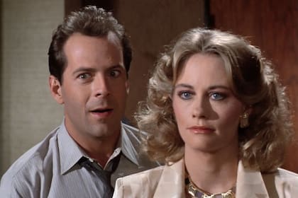 Junto a Cybill Sheperd en la gran serie Luz de luna