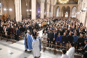 Junto a Duhalde, Wado de Pedro y Kicillof, Alberto Fernández participó en la Basílica de Luján de la misa por el ataque a Cristina Kirchner