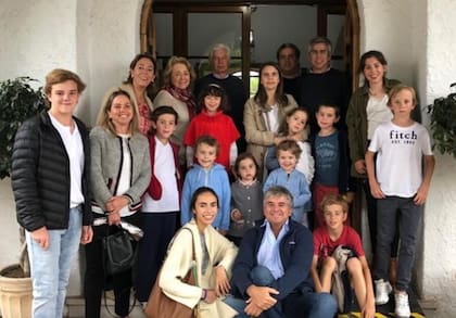 Junto a Flavia, sus hijos y nietos, formó una gran familia