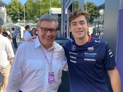 Junto a Franco Colapinto cuando se metió en la F1 a través de Williams