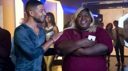 Junto a Jussie Smollett en Empire