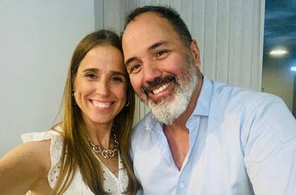 Junto a Martín, su pareja desde hace 7 años.