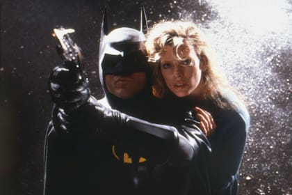Junto a Michael Keaton en "Batman"