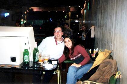 Junto a Natalia, en sus épocas de novios.