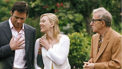 Javier Bardem, Scarlett Johansson y Woody Allen en Scoop