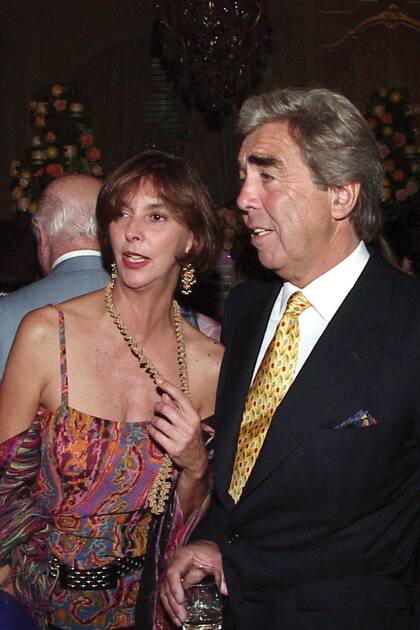 Junto a su ex marido, el diseñador naval Germán Frers, padre de sus dos hijas.