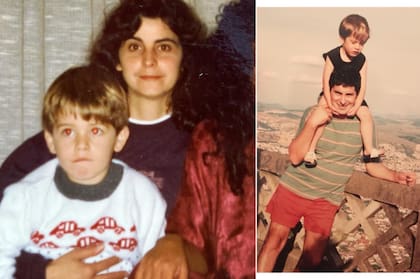 Junto a su mamá y papá. Ella, fallecida cuando Murilo tenía 9; él, cuando tenía 28.