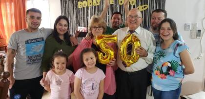 Junto a toda su familia, clave en su recuperación.