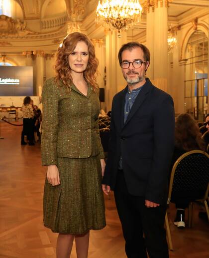 Junto al ministro de Cultura de la Ciudad de buenos Aires, Enrique Avogadro