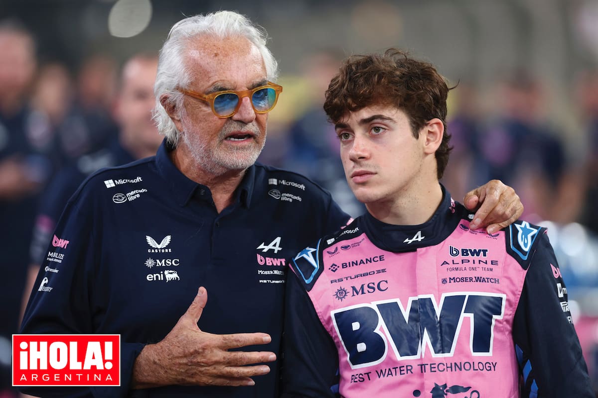 Junto al piloto argentino Franco Colapinto durante el Gran Premio de Abu Dabi de este año