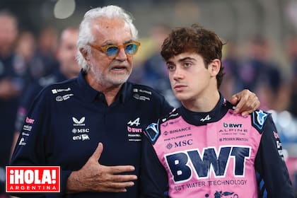 Junto al piloto argentino Franco Colapinto durante el Gran Premio de Abu Dabi de este año