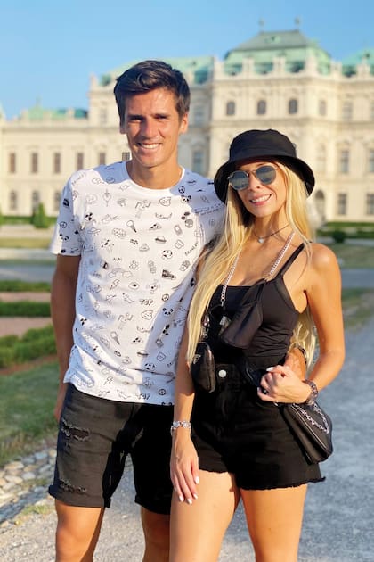 Junto al tenista rosarino en Austria
