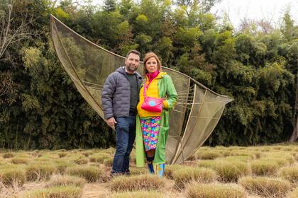 Junto con Felipe Durán, co-creador de Isla El Descanso, en La Soñada, una historia de amor hecha realidad, una obra de Carlos Gallardo que está emplazada en un gran macizo de muhlembergias capillaris.
