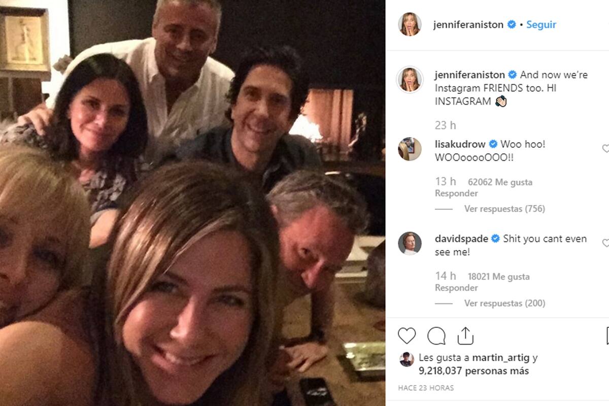¡Juntos otra vez! La especial foto de Jennifer Aniston que hizo colapsar su cuenta
